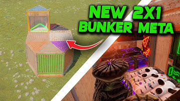 NEW BUNKER META 2X1 Rust Base | Rust Building Tutorial 2023