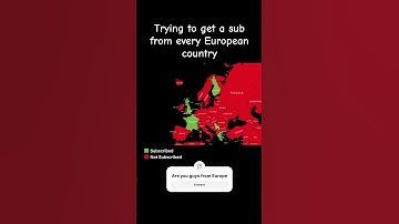 Trying to get a sub from every European country (Pt. 2) #geography #country #subscribe #shorts