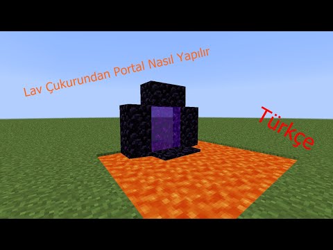 LAV ÇUKURUNDAN PORTAL YAPIMI | MİNECRAFT