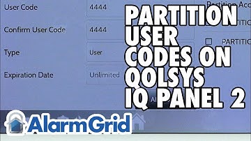 IQ Panel 2 Plus: Assigning User Codes to Partitions