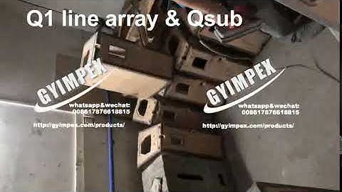 Q1 line array speaker Qsub subwoofer cabinet