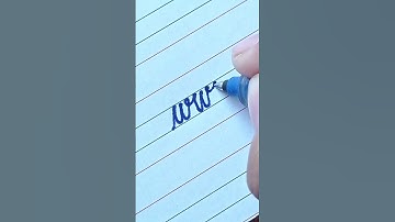 Learn to write cursive small letter w | Cursive Writing for beginner #short #shorts #shortvideo