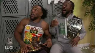 New Day Singing Randy Orton Old Theme - Burn In My Light - NXT 1/24/23