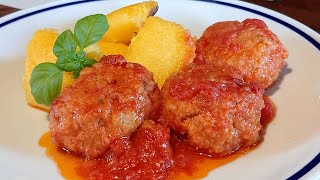 polpette di maiale al sugo [2K] (videoricetta n. 1268)
