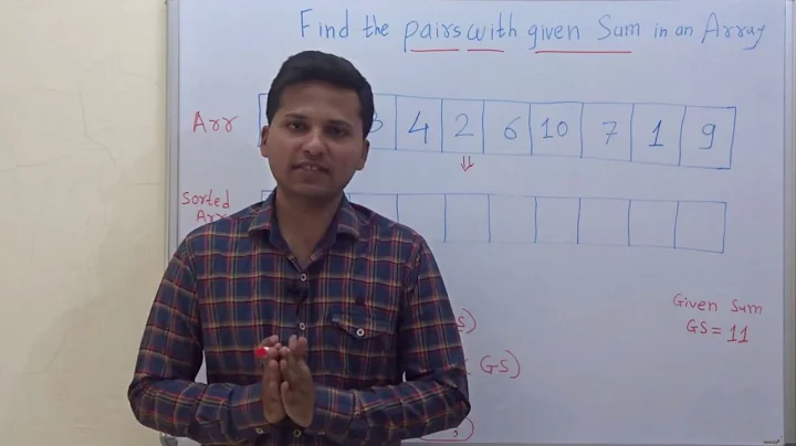 Pairs with given sum in an array (code/Algorithm)