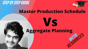 Master Production Schedule MPS and Aggregate planning  I Key Differences with example
