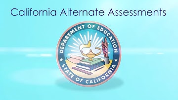 California Alternate Assessments - 2016