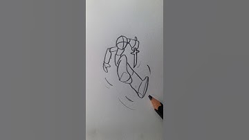 Jump Pose Drawing! 💥 Easy Action #art #shorts #foryou #tutorial #satisfying #howto #action #pose