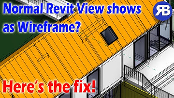 Revit Snippet: Fix Non-wireframe Views Showing as Wireframe