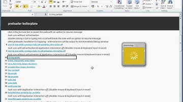 preloader in vba for excel - 11 tiny petals