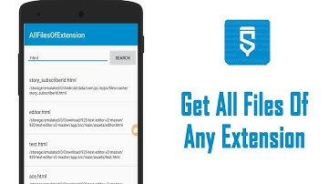 How to get all files of any extension in a list - Sketchware