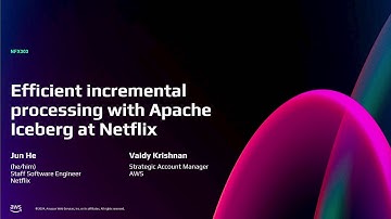 AWS re:Invent 2024 - Efficient incremental processing with Apache Iceberg at Netflix (NFX303)