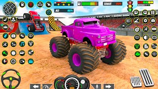 US Police Monster Trucks Crashing Derby Stunts Demolition Simulator - Android Gameplay. screenshot 3