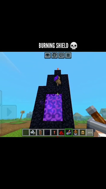 minecraft portal shield 💀💀 #minecraft #shorts #gaming