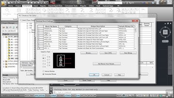Autocad Electrical: Terminal List And Settings PLC Module