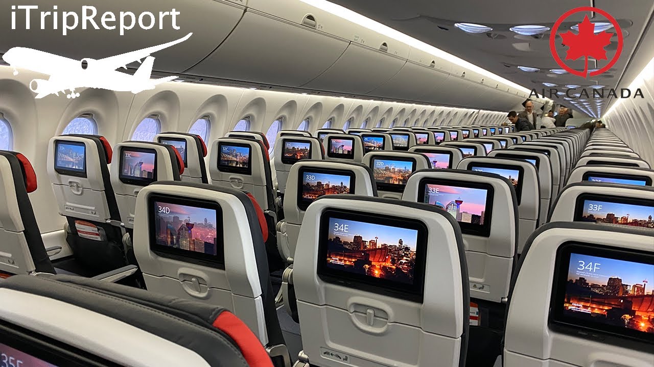 Air Canada A220 Inaugural Flight Business Class YouTube
