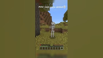 Minecraft, aimbot💀💀 #minecraft #trending #funny #shortvideo #shorts #shortsfeed #gaming #memes