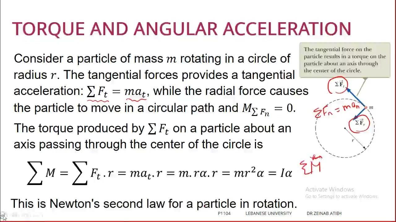 P1104 chapter 10 rotation of a rigid object about a fixed axis