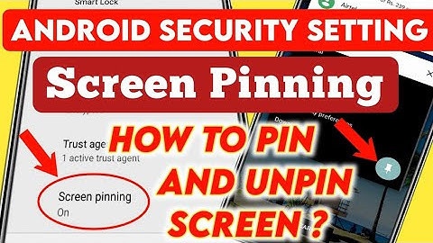 Screen Pinning - How To Use || How To Pin And Unpin Phone Screen 📱📱📱