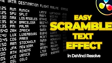 Scramble Text Animation in DaVinci Resolve | Fast & Clean Fusion Tutorial