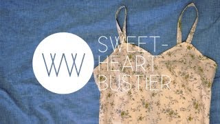 A cute little bustier-shaped tank that layers well. click to never
miss an upload: http://bit.ly/subscribewithwendy more details on this
project: http://bit....