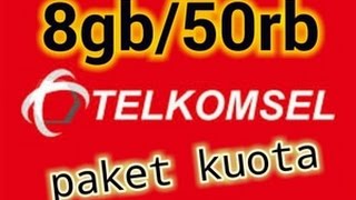 Cara Daftar Paket Internet Telkomsel 8Gb 50Rb