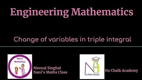 #16: Change of variables in triple integral