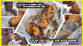 DMV style Steak and Cheese Sub with Shrimp and Henny Wings at Legacy Carry Out in Ft. Washington, MD
What Up, What Up, What Up!!!!!!! On this episode I stop by Legacy Carry Out to grab a Steak and Cheese Sub with shrimp which a few of my subscribers suggested I try. I also grabbed some Henny Wings too.
Legacy Carry Out and Catering
10909C Livingston Rd.
Fort Washington, MD
https://www.eatlegacy.com/
Thank Yall for Watching..... Please Subscribe, Like, Comment and Share
Follow Us On IG, Facebook and Twitter:
@wanmiz
@nutreez
Follow my Brother Pryme Mega:
@PrymeMega
For Channel Donations:
Cash App $WanMiz
Intro Music:
Wan-Miz Let Me Eat
Prod by Jamal Delvecchio for Monster Muzik DMV style Steak and Cheese Sub with Shrimp and Henny Wings at Legacy Carry Out in Ft. Washington, MD