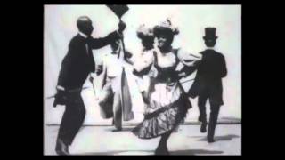 This is footage of vaudeville/minstrel performers filmed in new york
city 1903. it features the dance known as a cake walk. walk actually
mocker...