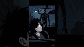 Boy in car sees scary figure