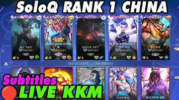 Wild Rift China🔴KKM | SoloQ Rank 1 Server - Jungle Guide | Legendary 6400 LP - 5 Champs Gameplay
