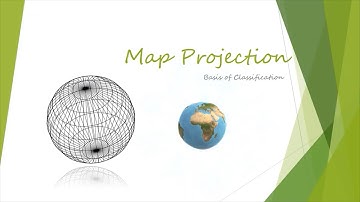 Classification of Map Projection: Bases and Definitions