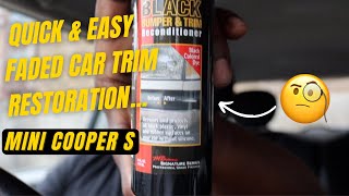 MINI COOPER BUMPER TRIM & PANEL TRIM RECONDITIONED #emojicarmods #minir56 #bumpertrimrestored