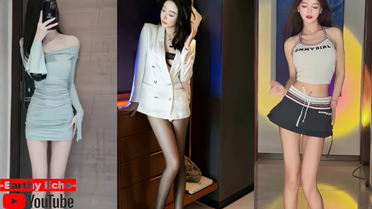 Earthy Echo 🔥 JunWW4 Long Legs + Tight Skirt + Scan Dance + Subtle ...