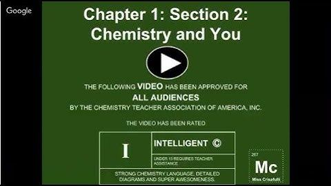 Pearson Chapter 1: Section 2: Chemistry and You