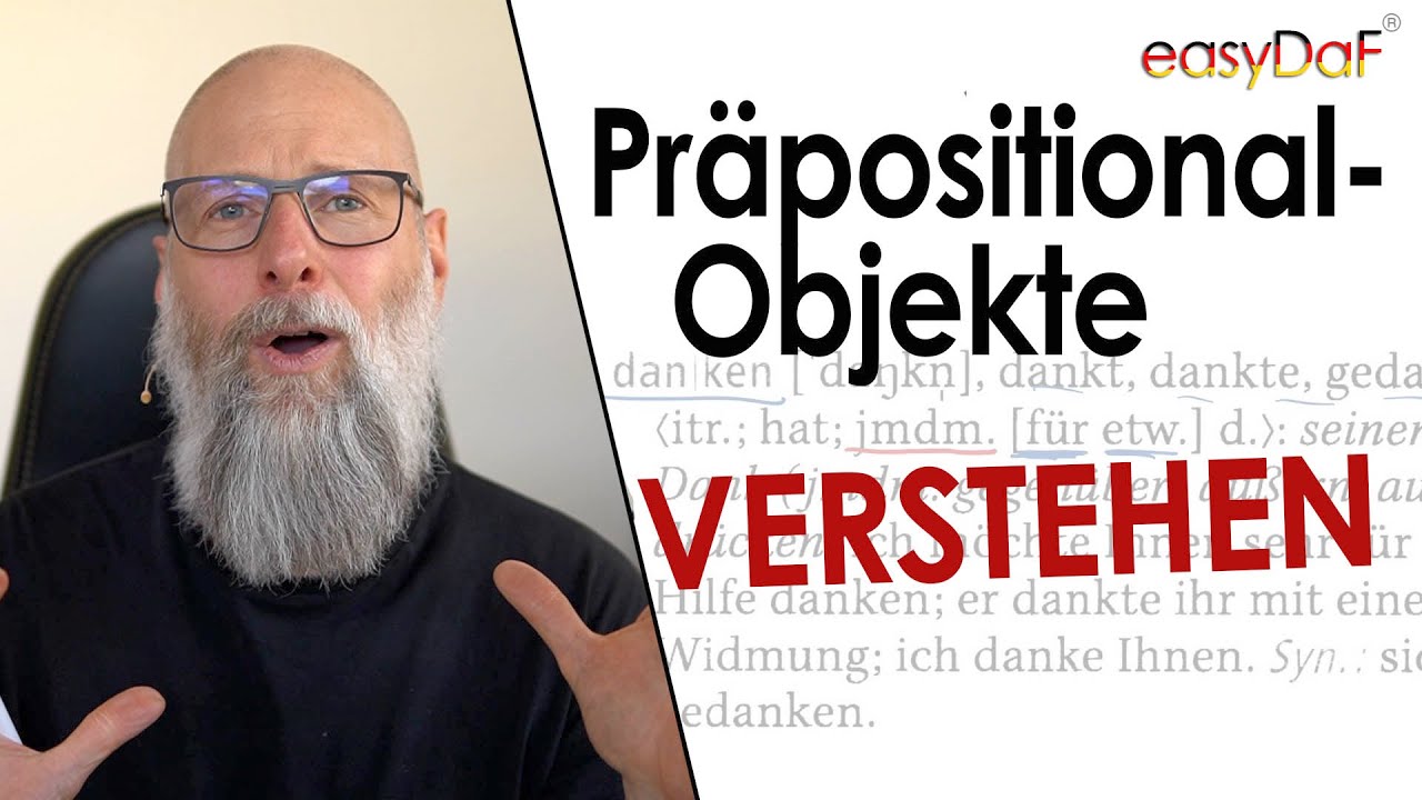 Präpositionalobjekte - erkennen und verstehen - YouTube