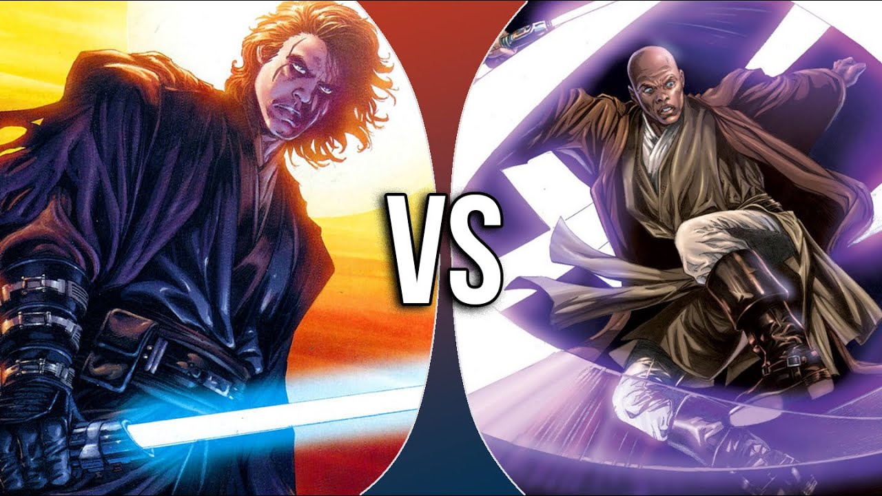 VS Anakin Skywalker vs Mace Windu YouTube
