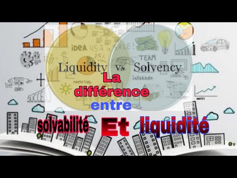 Vidéo: Différence Entre Liquidité Et Solvabilité