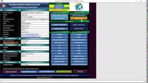 Tutorial isi Raport K13 PART 8