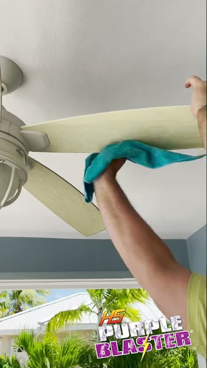Purple Blaster Cleaning a Ceiling Fan