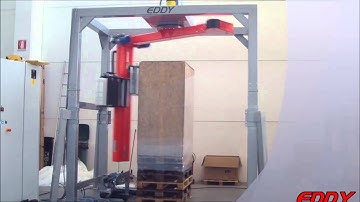 PKG EDDY DOUBLE: an automatic rotary stretch wrapper with a double carriage.