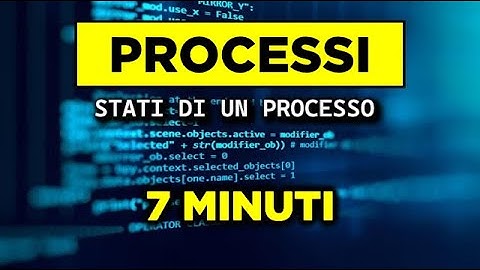 PROCESSI, THREAD E STATI DI UN PROCESSO | IN 7 MINUTI