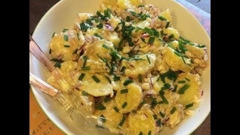 Recette de ma SALADE de POMMES de TERRE à L'ALSACIENNE