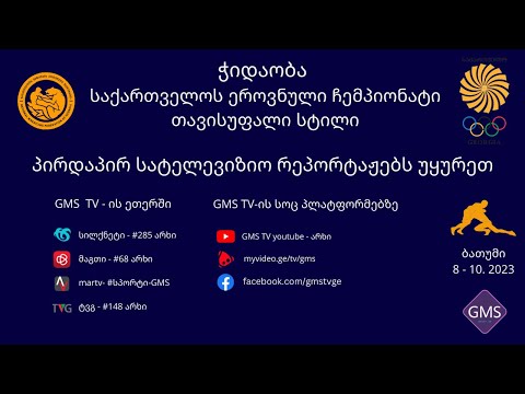 ჭიდაობა საქართველოს ეროვნული ჩემპინატი თავისუფალი სტილი | დღე 2
