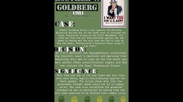 Rostker v  Goldberg Presentation