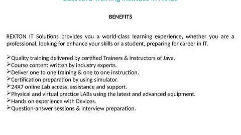 Best Java Training Institute in Noida