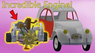 The Most Interesting Engine In The World 😍 Citroen 2CV \/ How does it work in 3D?