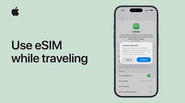How to use eSIM while traveling with your iPhone | Apple Support