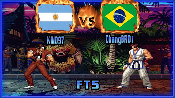 King of Fighters 97 - KINO97 (ARG) VS (BRA) ChangBR01 [kof97] [Fightcade] [FT5] 더 킹 오브 파이터즈 