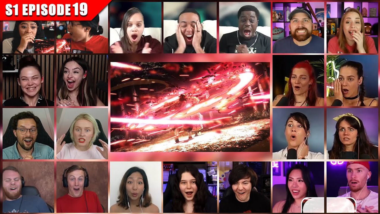 [Full Episode] Demon Slayer: Kimetsu no Yaiba Season 1 Episode 19 Reaction Mashup | 鬼滅の刃